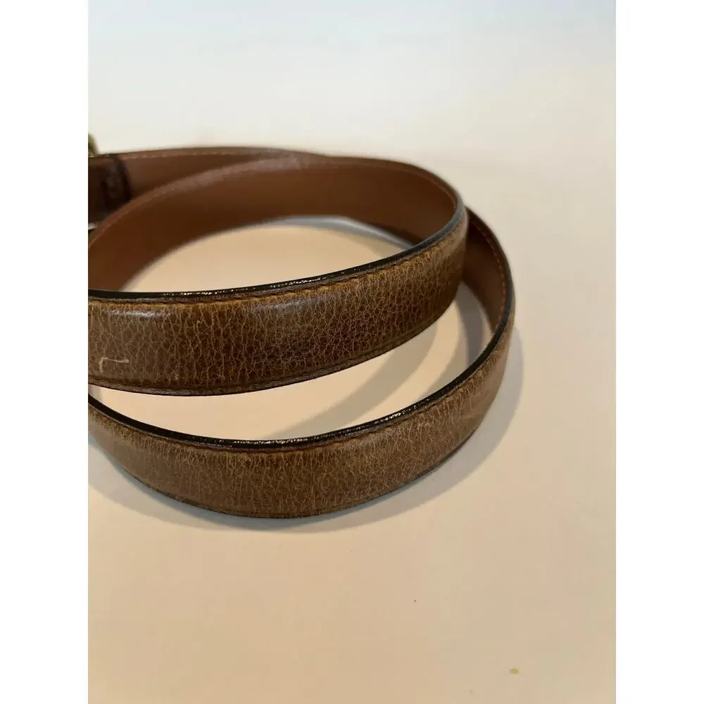 Full Grain Leather Men's Belt Brown Size 36 SG